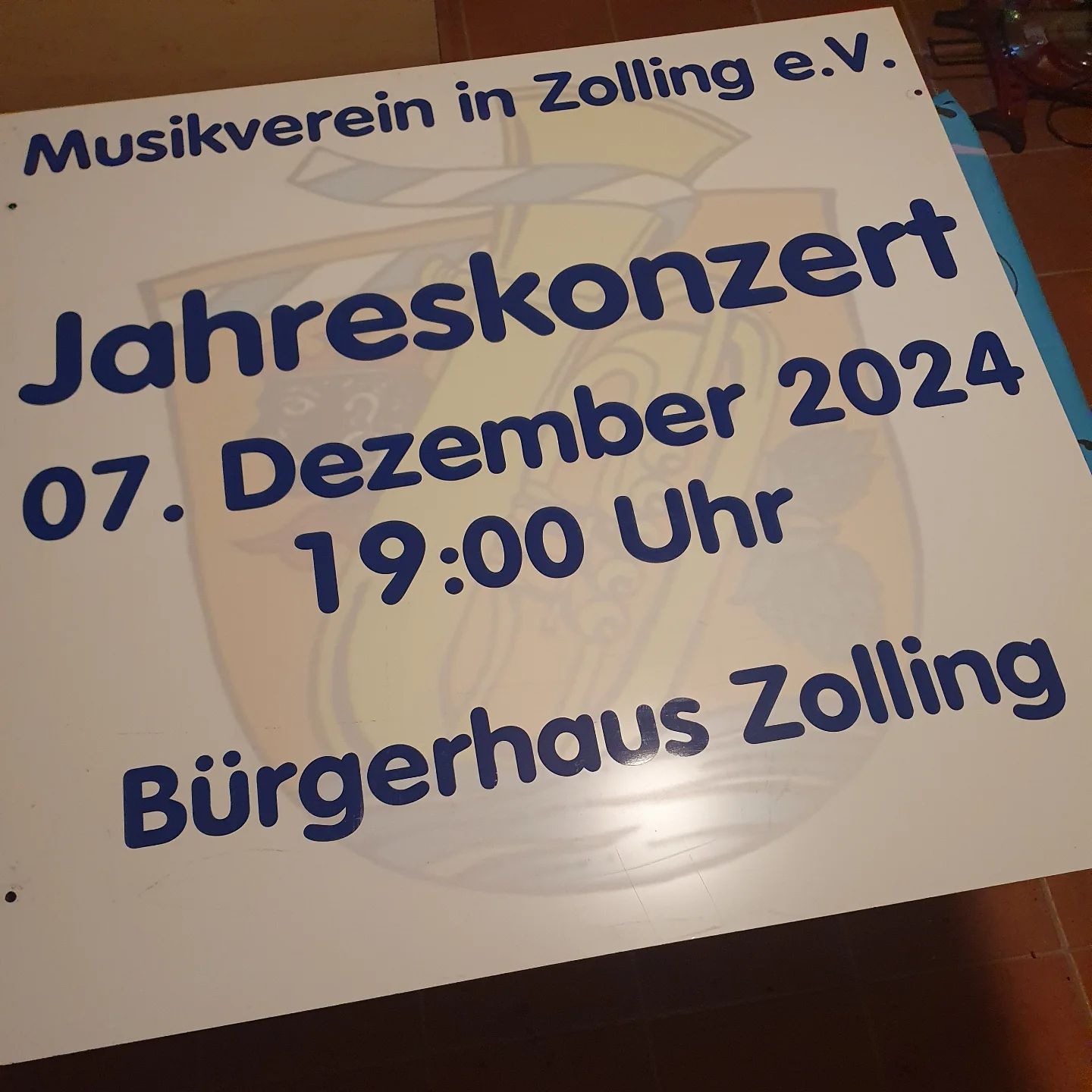 Die Ortseingangstafeln für unser Jahreskonzert sind fertig vorbereitet. 

Ab kommenden Dienstag, den 05.11.2024 startet der Kartenvorverkauf für unser Jahreskonzert.

Karten für unser Konzert sind bei ...