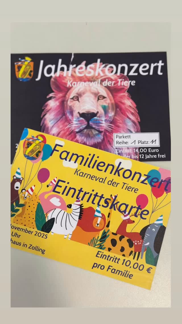 🎶Rückblick zu unserem Jahreskonzert 2025🎶
🦒🦖Motto: Karneval der Tiere 🐠🦌
#konzert#concert#orchester#orchestra#jahreskonzert#musik#musizieren#blasorchester#musikverein#musikvereinzolling#zolling#karnevaldertiere
