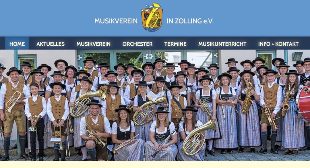 Endlich ist es soweit, die neue Homepage des Musikvereins ist online.

Schaut vorbei unter
www.musikverein-zolling.de

#musikverbindet #musikvereinzolling #zolling #musik #musikverein
